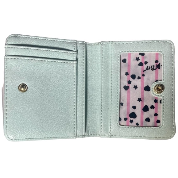 Luv Betsey Leopard Rainbow Pastel Print Small Wallet for Girls - Picture 4 of 6